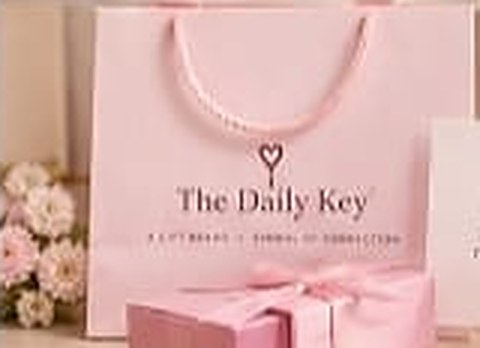 The Daily Key blush gift bag